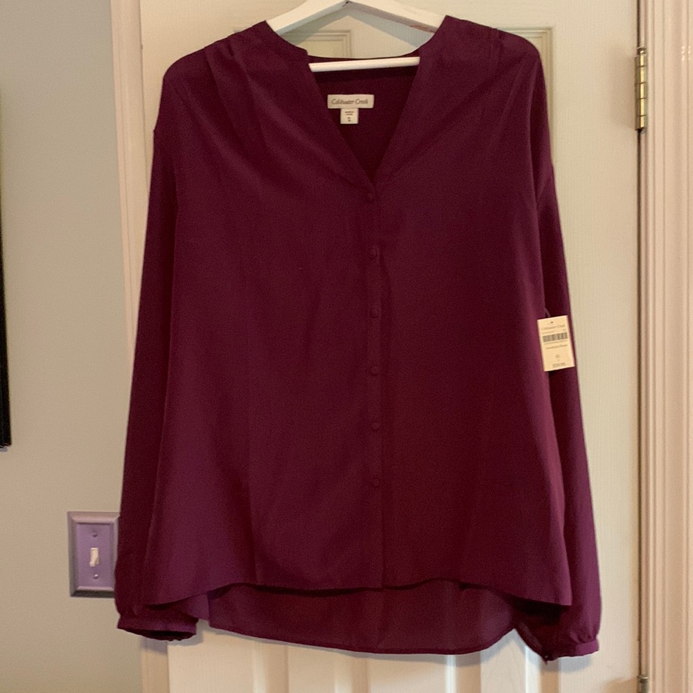 Beautiful burgundy blouse